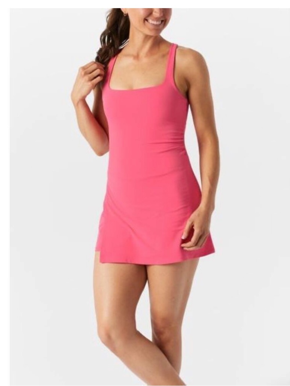 Free People Movement Never Better Active Dress Hibiscus Pomegranate L